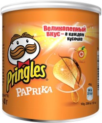 Чипсы, Pringles (Принглс) 40 г паприка