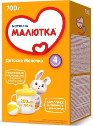 Молочко детское Малютка 4 с 18 мес 700 г