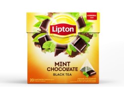 Чай черный, Lipton (Липтон) 1.8 г 20 шт Минт шоколад с мятой и вкусом шоколада пирамидки