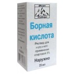 Борная кислота, р-р д/наружн. прим. [спирт.] 3% 25 мл №1 флаконы