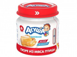 Пюре Агуша цыпленок с 6 мес 80 г