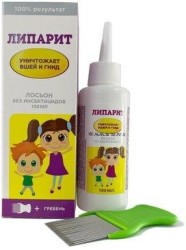 Средство педикулицидное Липарит лосьон (диметикон 4%) с гребнем 100 мл