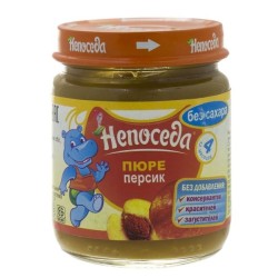 Пюре Непоседа персик без сахара с 4 мес 100 г
